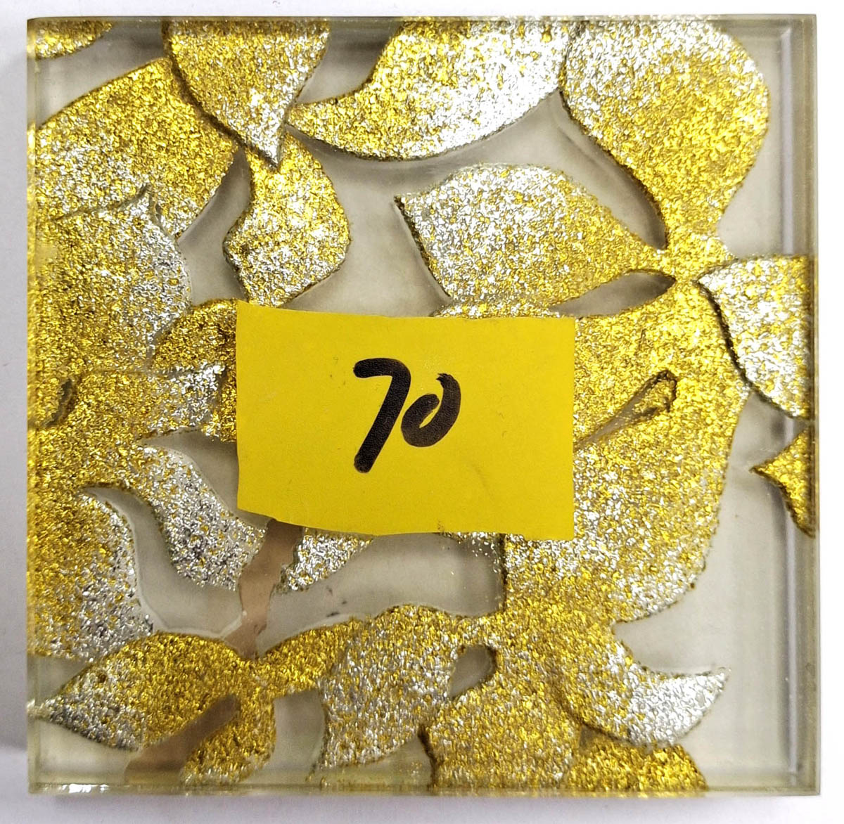 白玻金箔花工藝玻璃