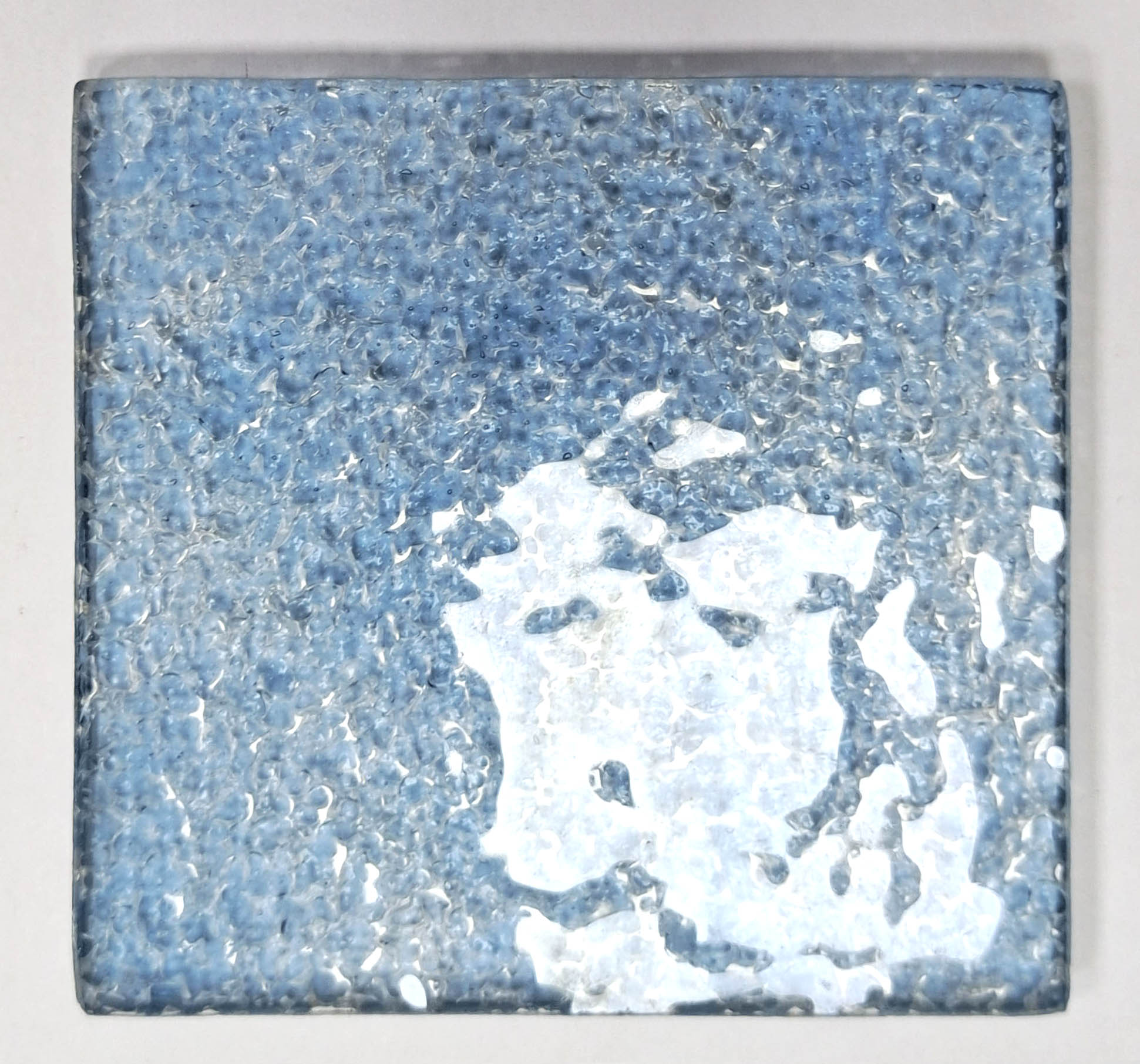 肌理紋藍色玻璃